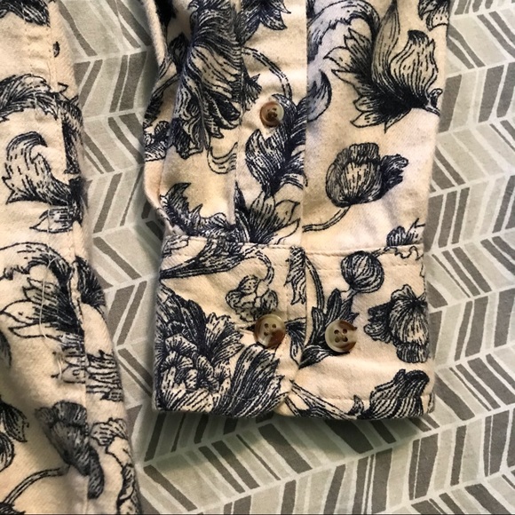 Obey Floral Wallpaper Flannel Button Down Shirt - Picture 7 of 9